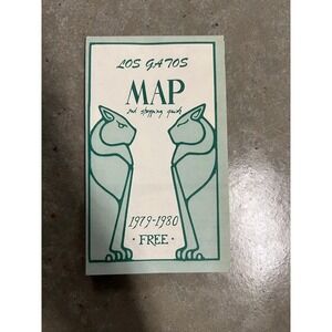 Los Gatos Map & Shopping Guide 1979-1980 Bay Area Silicon Valley History